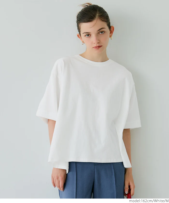 バックタックフレアTシャツ レディース メール便不可 - Image 6