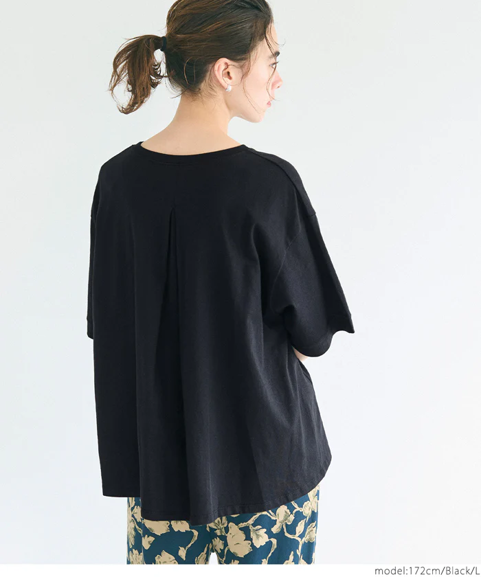バックタックフレアTシャツ レディース メール便不可 - Image 9