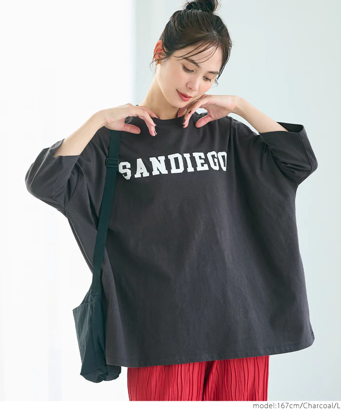セール★1290円→990円 ロゴビッグTシャツ レディース メール便可 - Image 10
