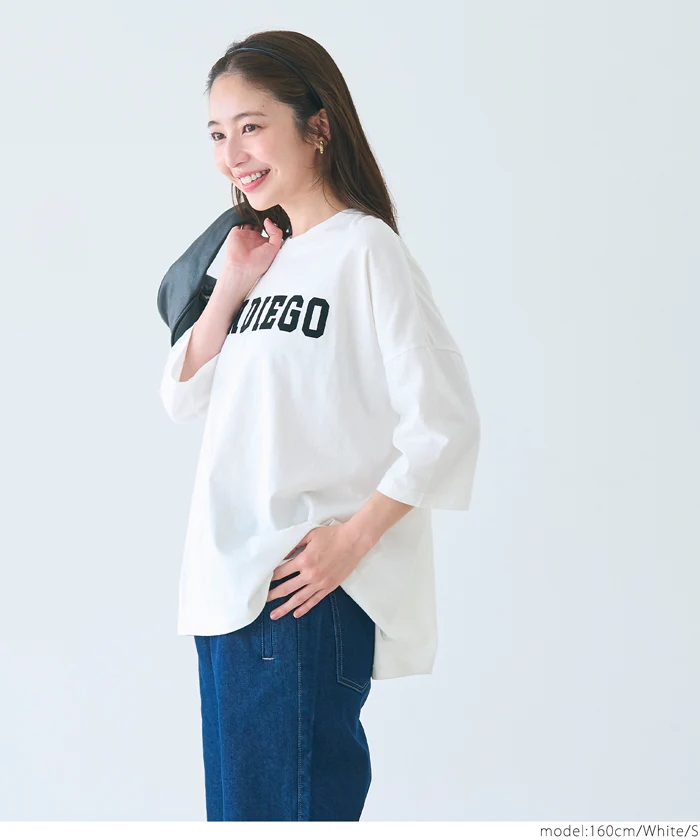 セール★1290円→990円 ロゴビッグTシャツ レディース メール便可 - Image 3