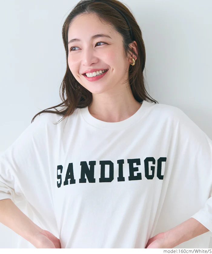 セール★1290円→990円 ロゴビッグTシャツ レディース メール便可 - Image 4