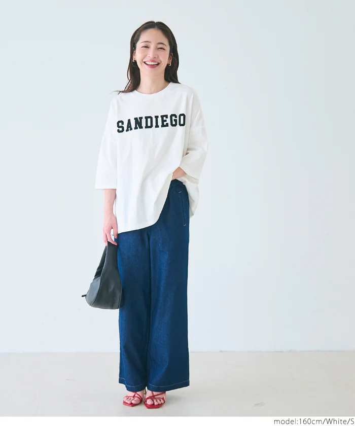 セール★1290円→990円 ロゴビッグTシャツ レディース メール便可 - Image 6