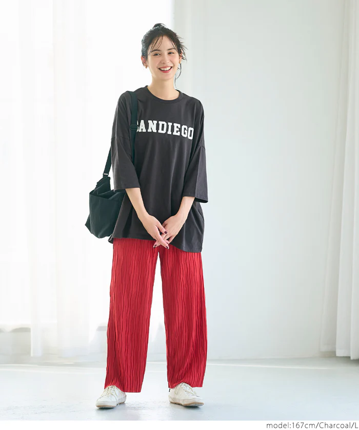 セール★1290円→990円 ロゴビッグTシャツ レディース メール便可 - Image 8