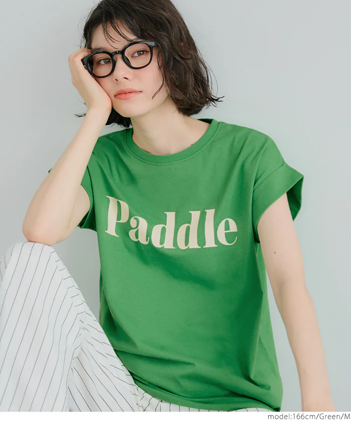 セール★990円→550円 フレンチスリーブロゴプリントTシャツ レディース メール便不可 - Image 14