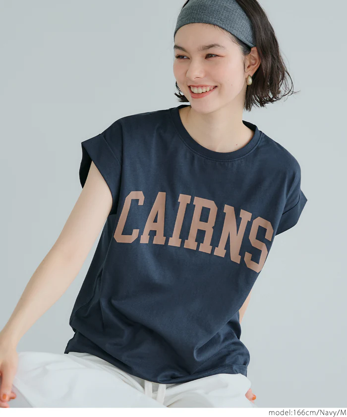 セール★990円→550円 フレンチスリーブロゴプリントTシャツ レディース メール便不可 - Image 16