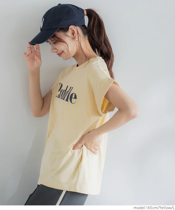 セール★990円→550円 フレンチスリーブロゴプリントTシャツ レディース メール便不可 - Image 17