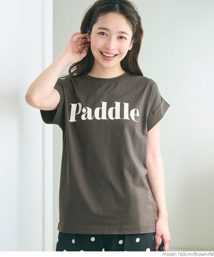 セール★990円→550円 フレンチスリーブロゴプリントTシャツ レディース メール便不可 - Image 20