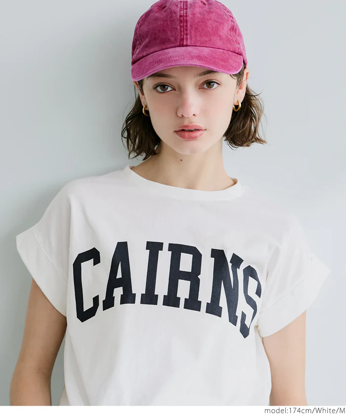 セール★990円→550円 フレンチスリーブロゴプリントTシャツ レディース メール便不可 - Image 5