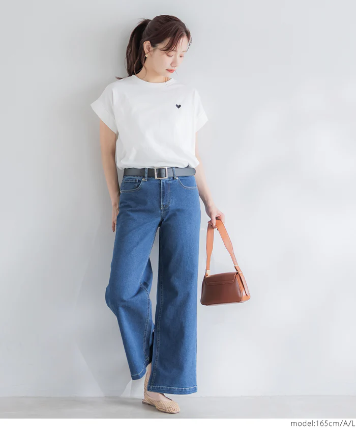 セール★990円→550円 フレンチスリーブロゴTシャツ レディース メール便不可 - Image 5