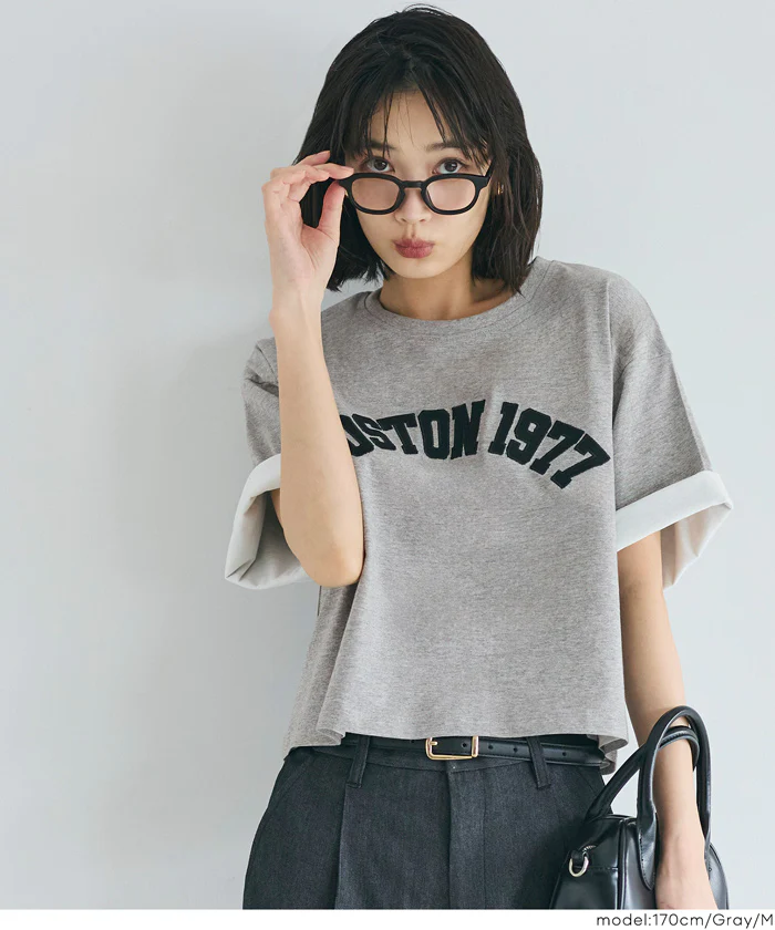 オーバーシルエットロゴTシャツ レディース メール便不可 - Image 10