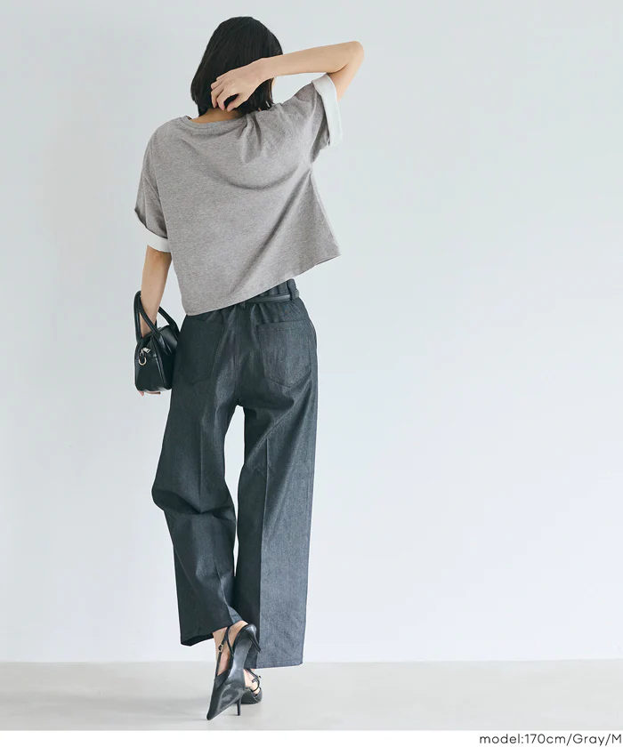 オーバーシルエットロゴTシャツ レディース メール便不可 - Image 11
