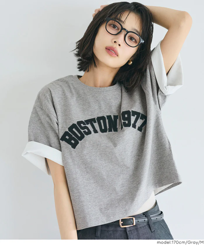オーバーシルエットロゴTシャツ レディース メール便不可 - Image 12