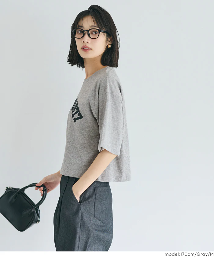 オーバーシルエットロゴTシャツ レディース メール便不可 - Image 13