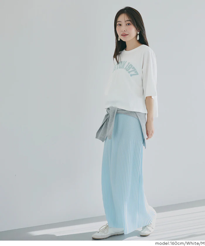 オーバーシルエットロゴTシャツ レディース メール便不可 - Image 4
