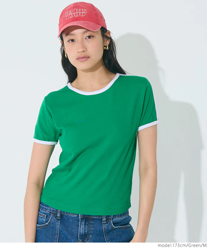 セール★1290円→550円 スムースコンパクトリンガーTシャツ レディース メール便不可 - Image 10