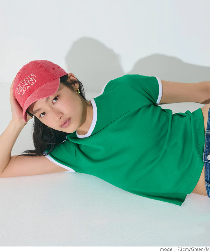 セール★1290円→550円 スムースコンパクトリンガーTシャツ レディース メール便不可 - Image 14
