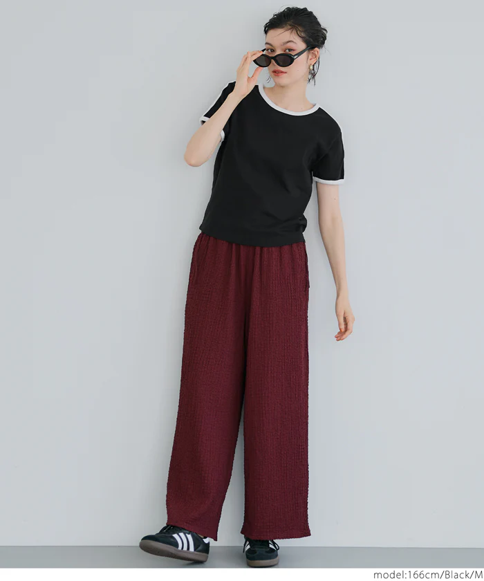 セール★1290円→550円 スムースコンパクトリンガーTシャツ レディース メール便不可 - Image 18