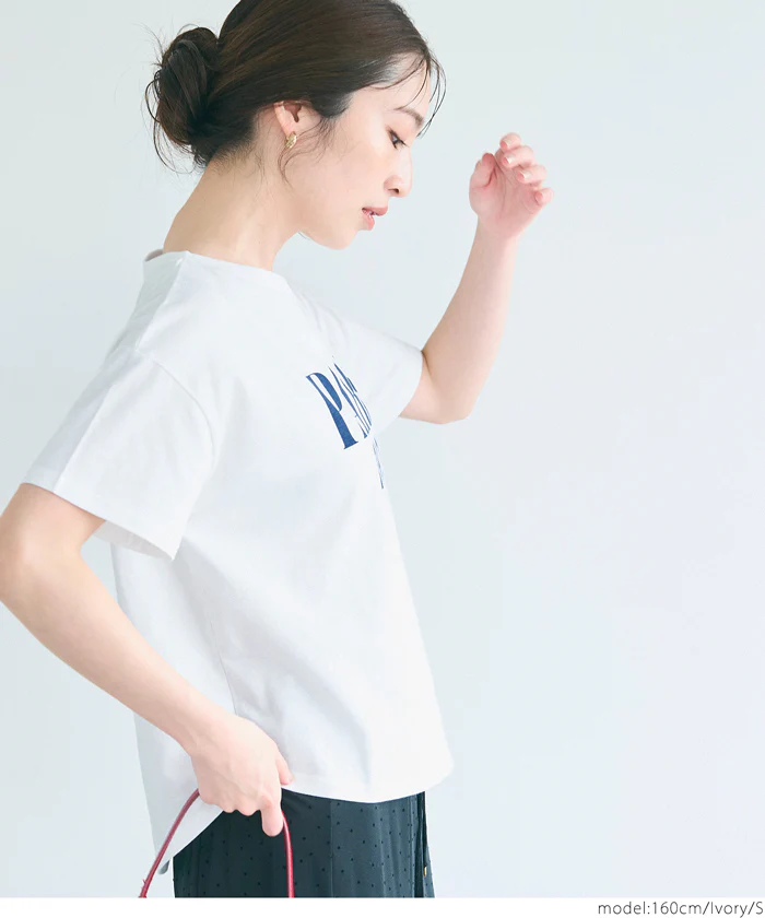 セール★990円→550円 テールカットロゴTシャツ レディース メール便不可 - Image 3