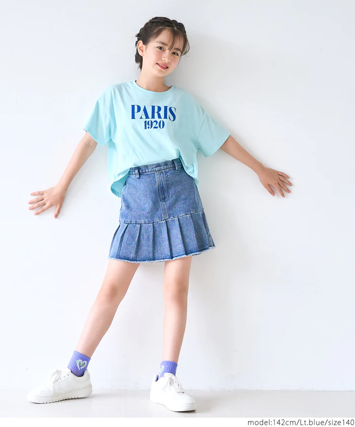 セール★890円→590円 親子お揃いテールカットロゴTシャツ キッズ メール便不可 - Image 10