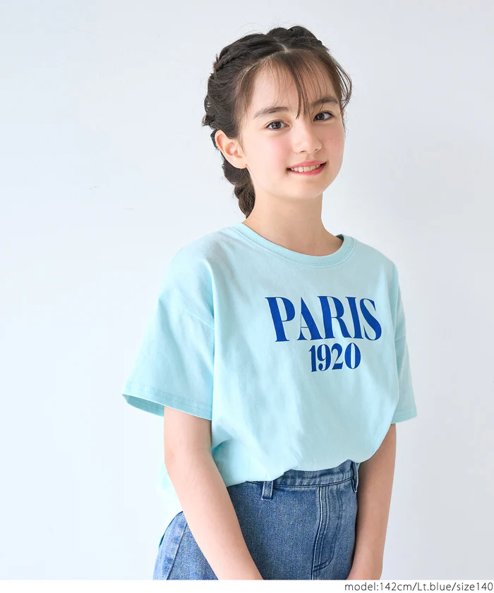 セール★890円→590円 親子お揃いテールカットロゴTシャツ キッズ メール便不可 - Image 12