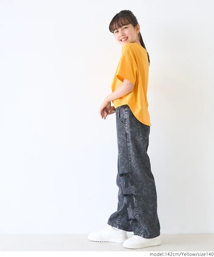 セール★890円→590円 親子お揃いテールカットロゴTシャツ キッズ メール便不可 - Image 14