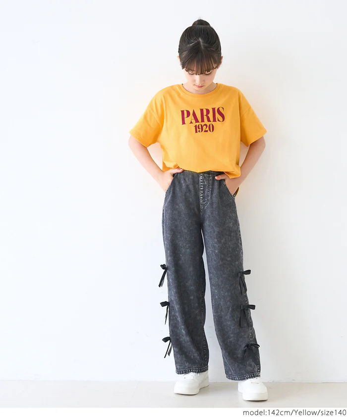 セール★890円→590円 親子お揃いテールカットロゴTシャツ キッズ メール便不可 - Image 15