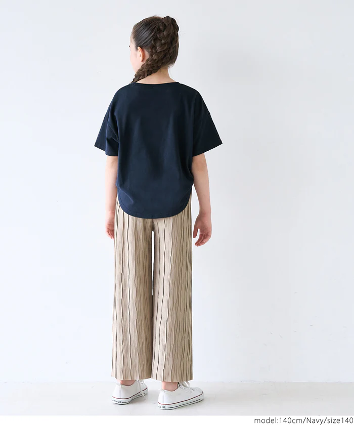 セール★890円→590円 親子お揃いテールカットロゴTシャツ キッズ メール便不可 - Image 4