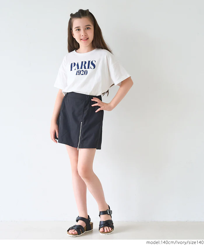セール★890円→590円 親子お揃いテールカットロゴTシャツ キッズ メール便不可 - Image 6