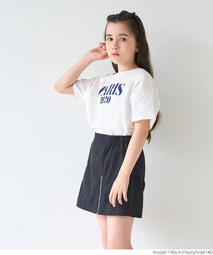 セール★890円→590円 親子お揃いテールカットロゴTシャツ キッズ メール便不可 - Image 7