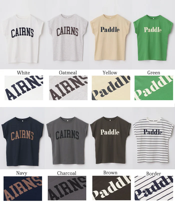 セール★790円→390円 親子お揃いフレンチスリーブロゴプリントTシャツ キッズ メール便不可 - Image 21
