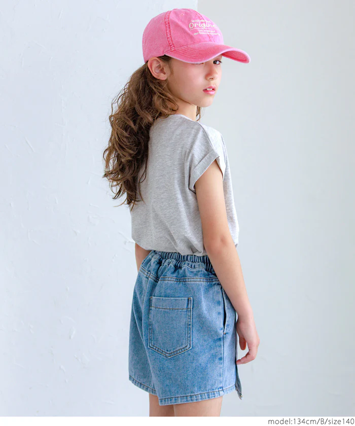 セール★790円→590円 親子お揃いフレンチスリーブロゴTシャツ キッズ メール便不可 - Image 7