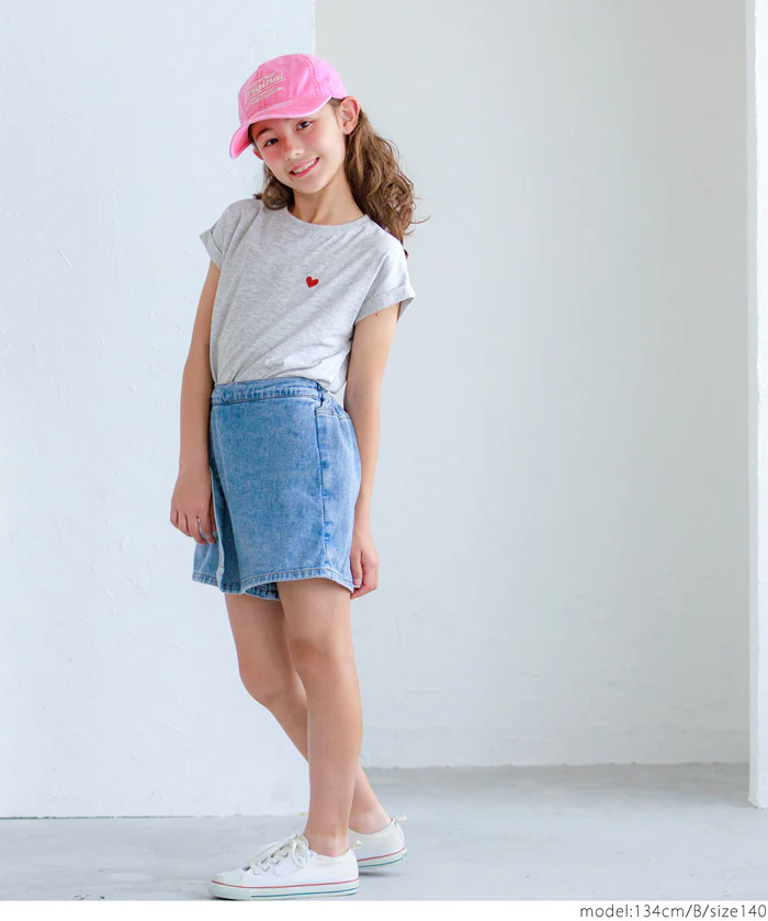 セール★790円→590円 親子お揃いフレンチスリーブロゴTシャツ キッズ メール便不可 - Image 8