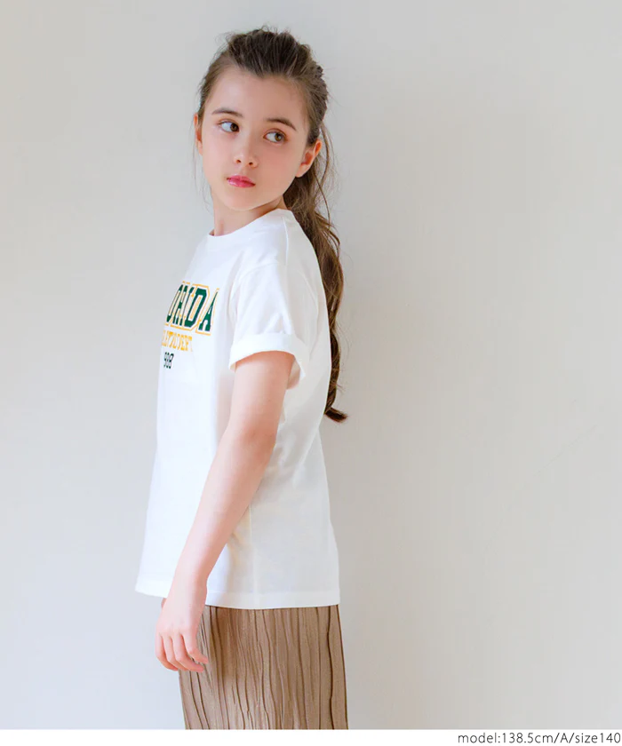 セール★790円→590円 親子お揃いベーシックロゴTシャツ キッズ メール便不可 - Image 3