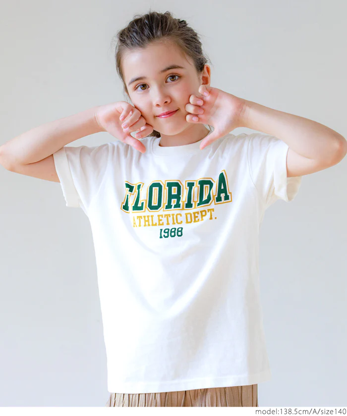 セール★790円→590円 親子お揃いベーシックロゴTシャツ キッズ メール便不可 - Image 4