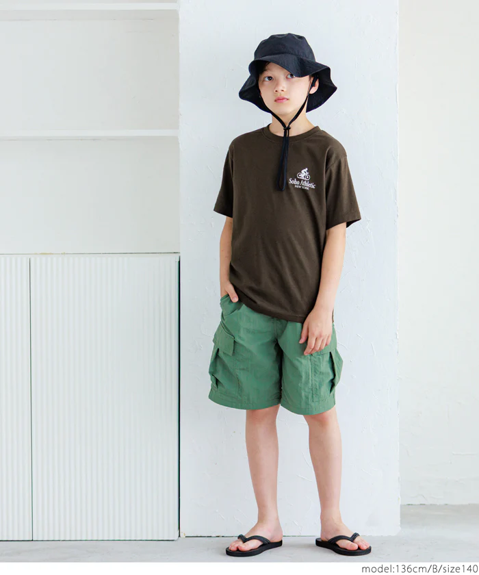 セール★790円→590円 親子お揃いベーシックロゴTシャツ キッズ メール便不可 - Image 5