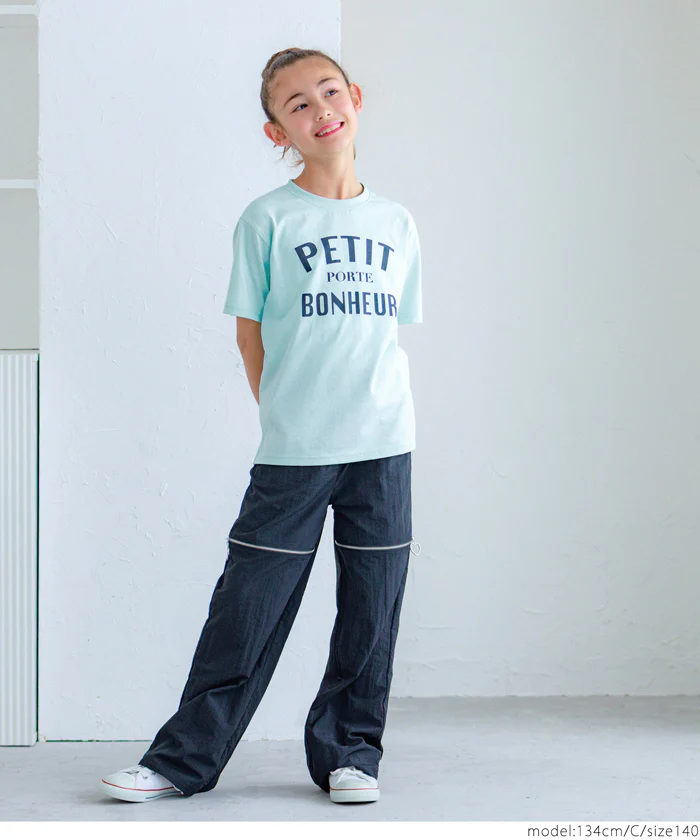 セール★790円→590円 親子お揃いベーシックロゴTシャツ キッズ メール便不可 - Image 8