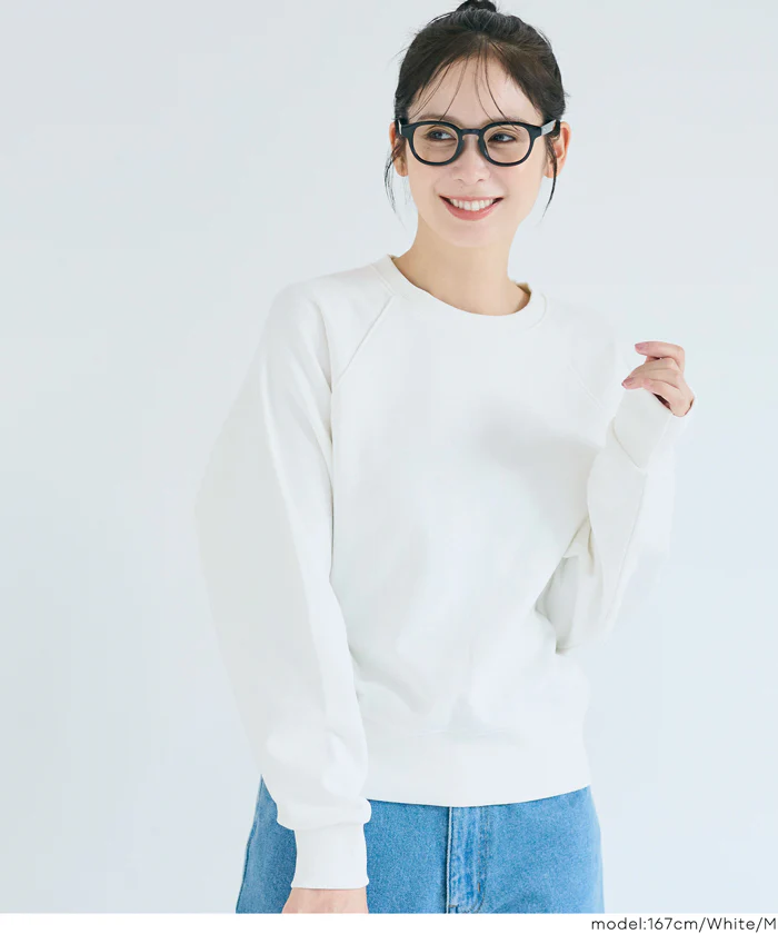 セール★2990円→990円 ヘビーウェイト裏毛ラグランスリーブスウェット レディース メール便不可 - Image 6
