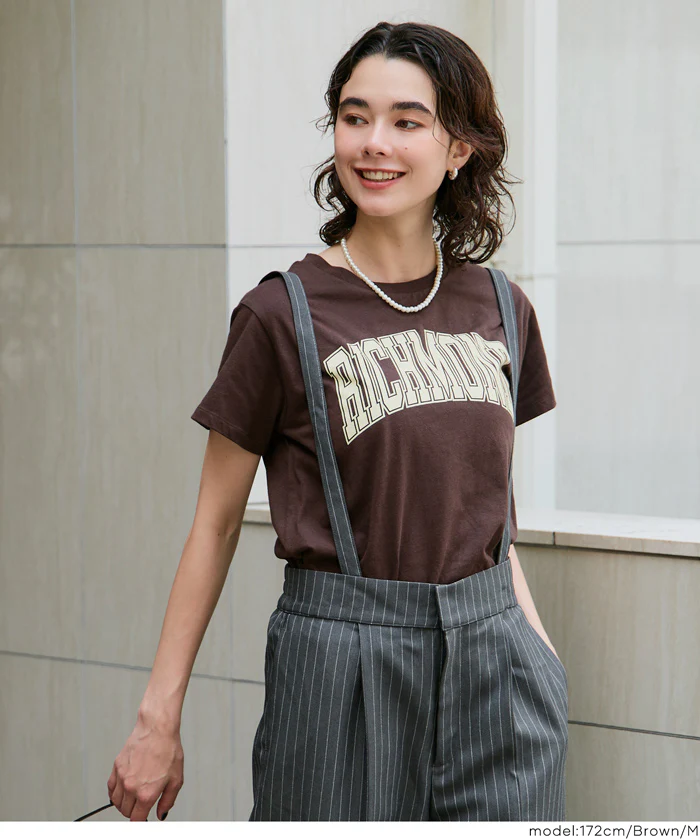 サイドスリットプリントTシャツ レディース メール便不可 - Image 11