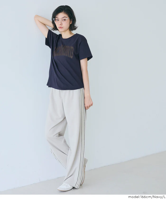 サイドスリットプリントTシャツ レディース メール便不可 - Image 12
