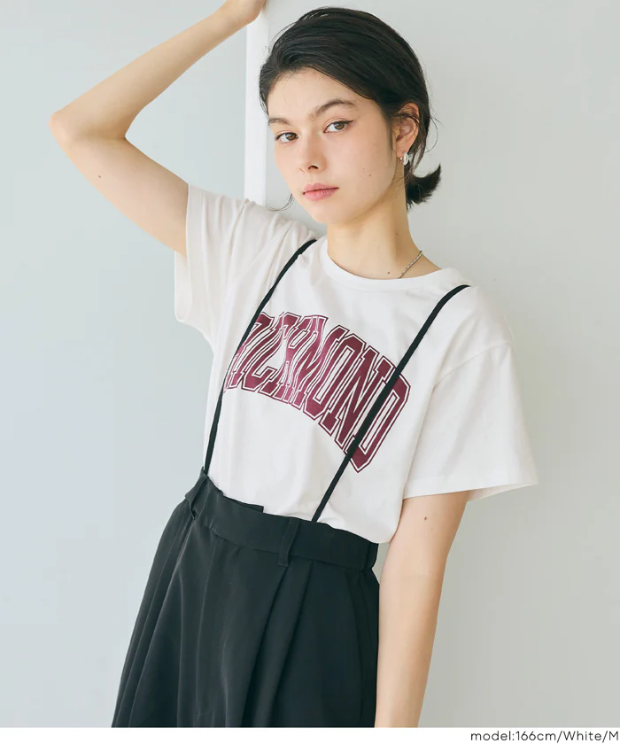 サイドスリットプリントTシャツ レディース メール便不可 - Image 5