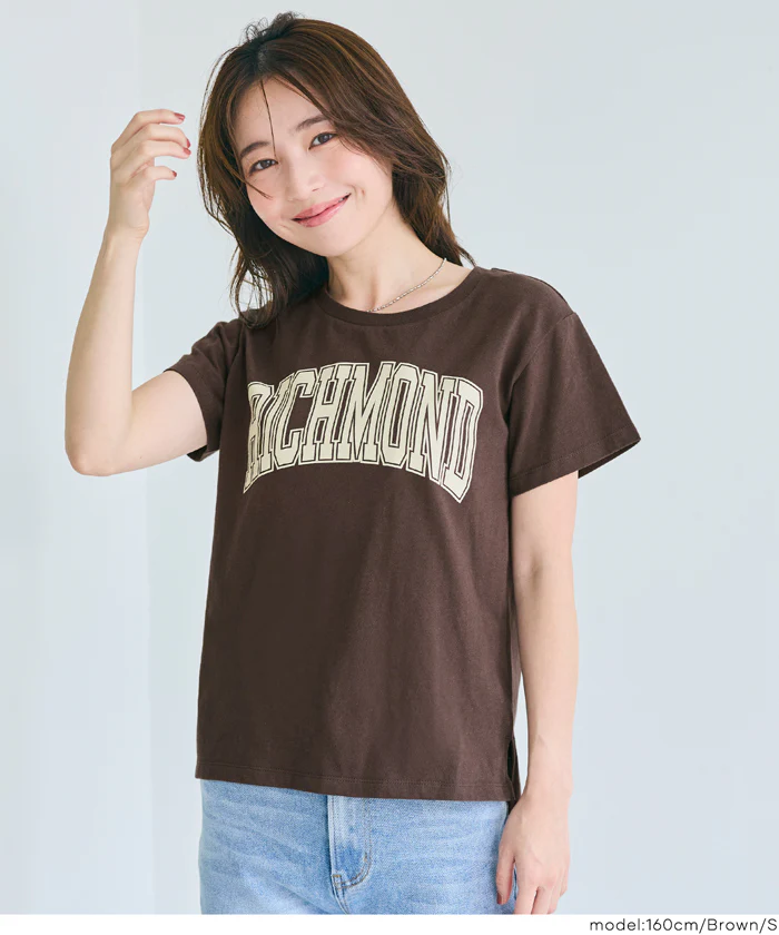 サイドスリットプリントTシャツ レディース メール便不可 - Image 7
