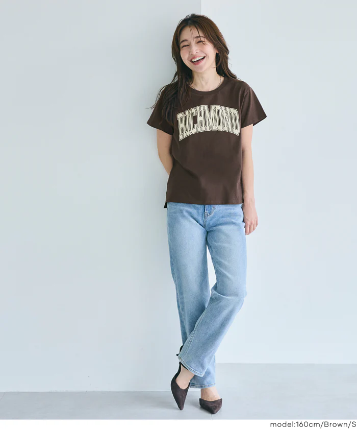 サイドスリットプリントTシャツ レディース メール便不可 - Image 8