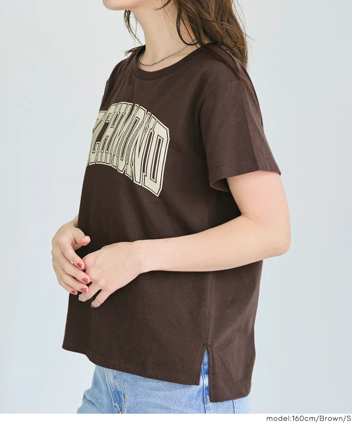 サイドスリットプリントTシャツ レディース メール便不可 - Image 9