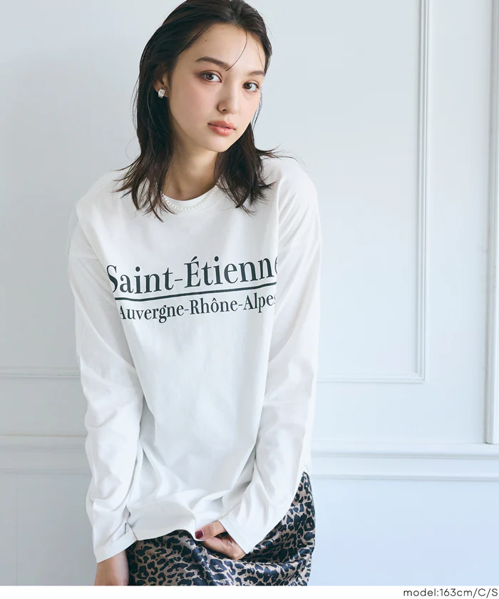 セール★1290円→990円 ビッグロゴロングTシャツ レディース メール便不可 - Image 10