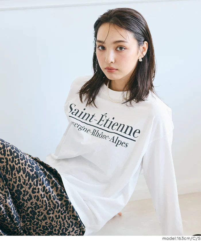 セール★1290円→990円 ビッグロゴロングTシャツ レディース メール便不可 - Image 13