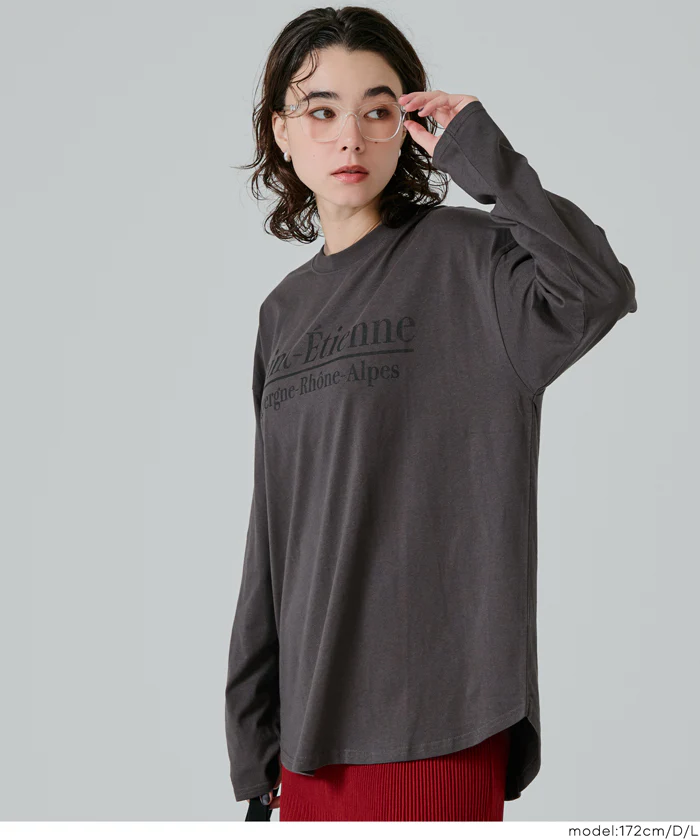 セール★1290円→990円 ビッグロゴロングTシャツ レディース メール便不可 - Image 15