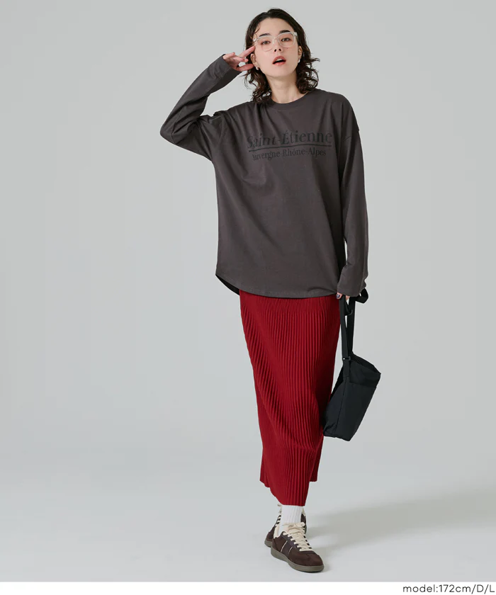 セール★1290円→990円 ビッグロゴロングTシャツ レディース メール便不可 - Image 17