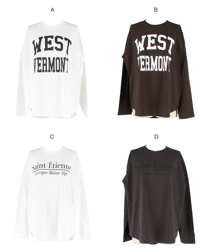 セール★1290円→990円 ビッグロゴロングTシャツ レディース メール便不可 - Image 20