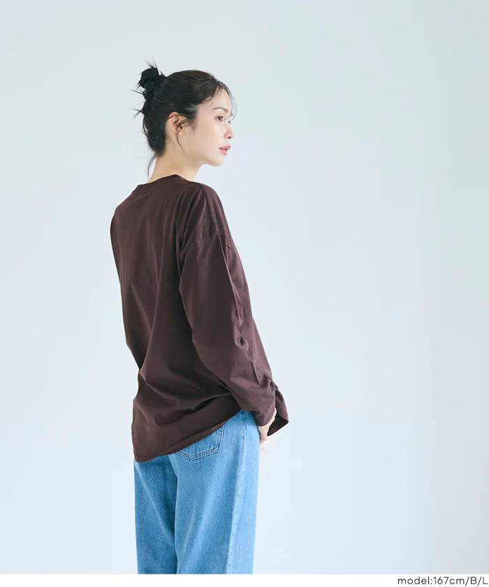 セール★1290円→990円 ビッグロゴロングTシャツ レディース メール便不可 - Image 8