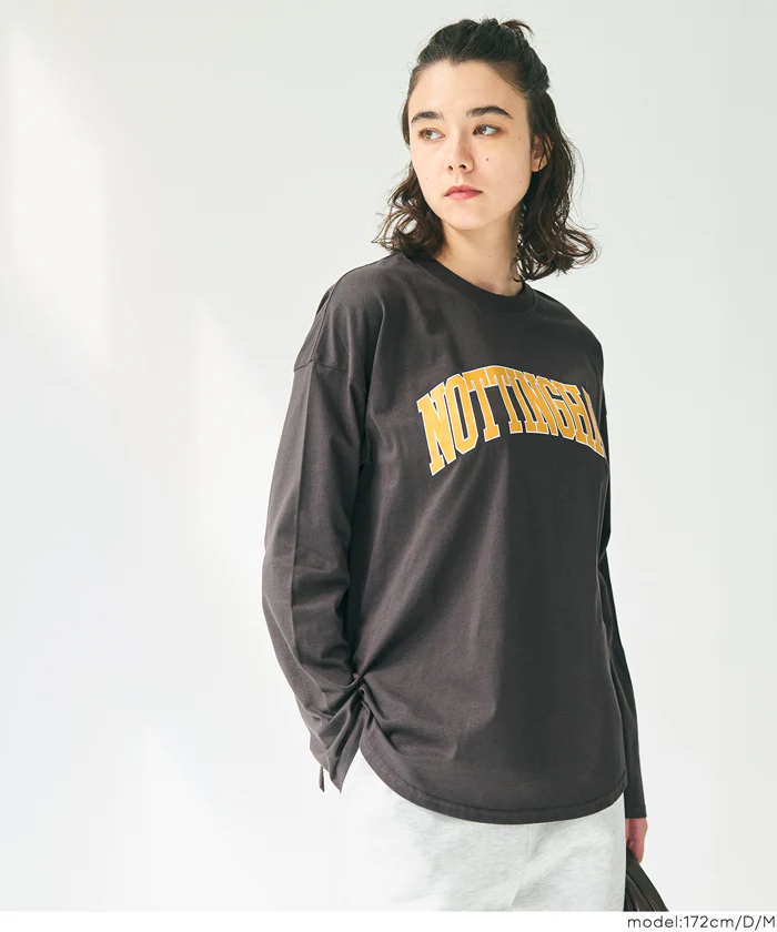 セール★1290円→990円 ビッグロゴ長袖Tシャツ レディース メール便不可 - Image 14